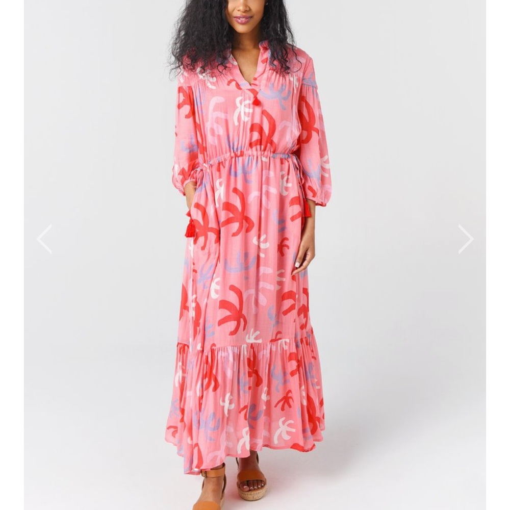 Oliphant women’s cinched waist Maxi dress